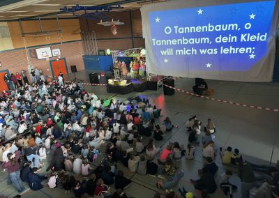 Weihnachtssingen vor den Weihnachtsferien