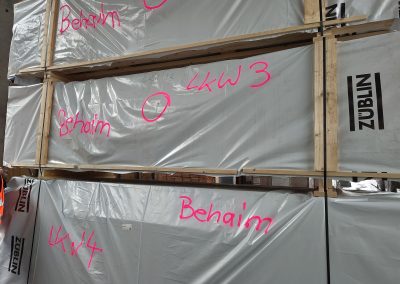 Bauteile fürs neue Behaim - fertig zum Transport auf die Baustelle. Die ersten Teile sollen noch im Februar angeliefert werden.