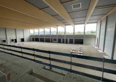 Zum Schulzentrum an der Breslauer Straße gehören auch zwei Dreifach-Sporthallen.