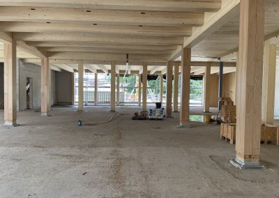 90°-Drehung nach links (im Vergleich zum vorherigen Bild): Blick aus der Aula auf den sog. Bühnenraum.